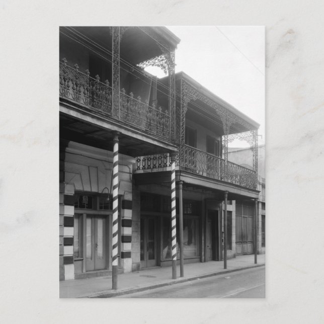 Cartão Postal Barbearia de Nova Orleans, anos 30 (Frente)