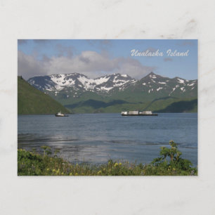 Cartão Postal Barcaça Northland na Baía Unalaska