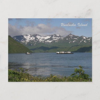 Cartão Postal Barcaça Northland na Baía Unalaska