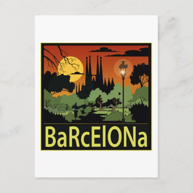 Cartão Postal Barcelona (Frente)