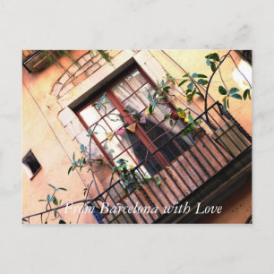 Cartão Postal Barcelona Balcony