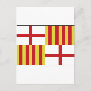 Cartão Postal Barcelona, Bandeira da Espanha