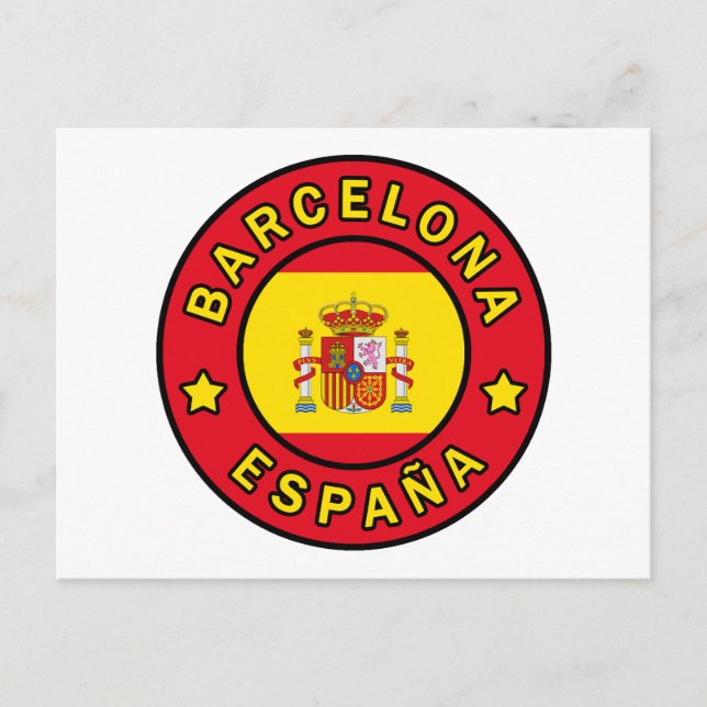 Cartão Postal Barcelona España (Frente)