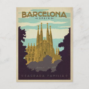Cartão Postal Barcelona, Espanha - Sagrada Família
