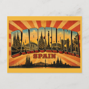 Cartão Postal Barcelona Espanha Sagrada Familia