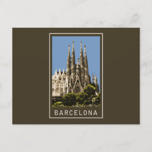 Cartão Postal Barcelona Sagrada Família