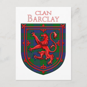 Cartão Postal Barclay Hunting Tartan Xadrez Escocesa