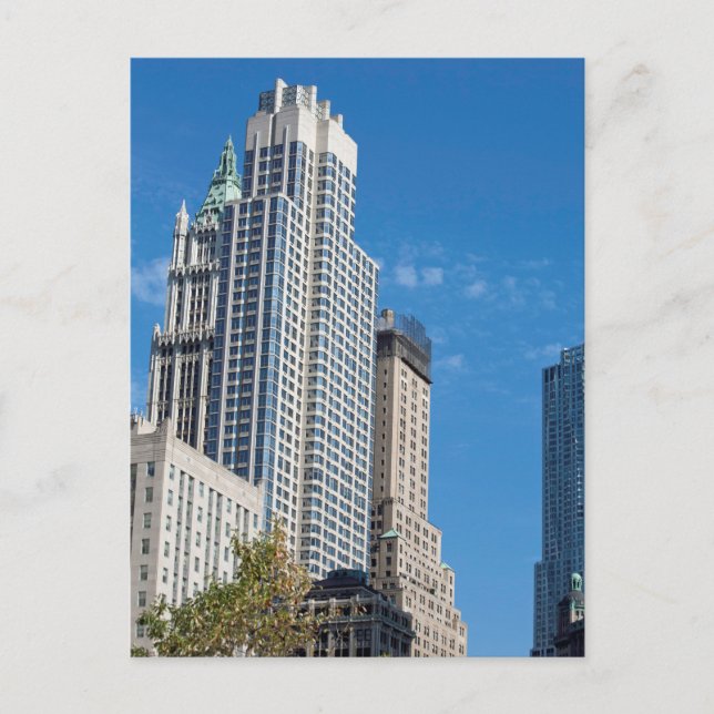Cartão Postal Barclay Tower Manhattan Nova Iorque (Frente)