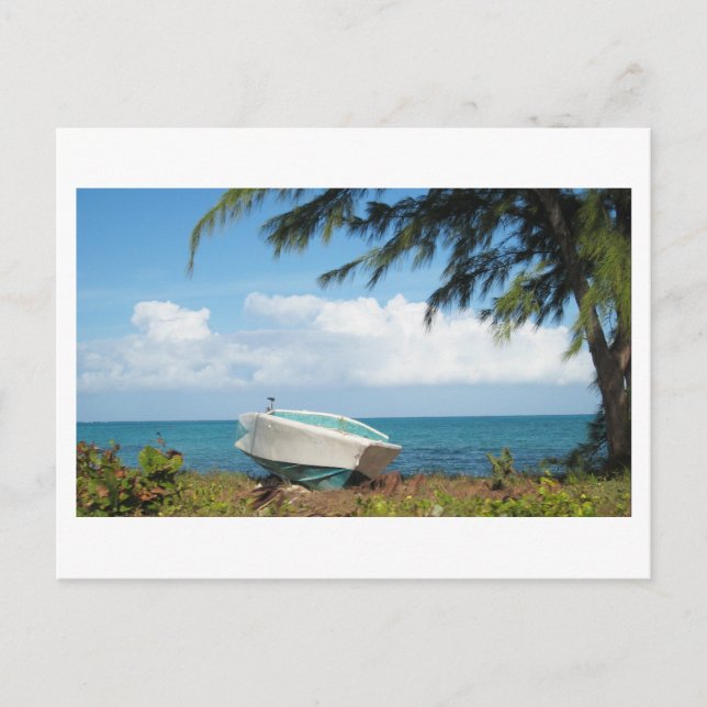 Cartão Postal barco a terra (Frente)