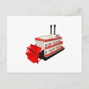Cartão Postal Barco a vapor