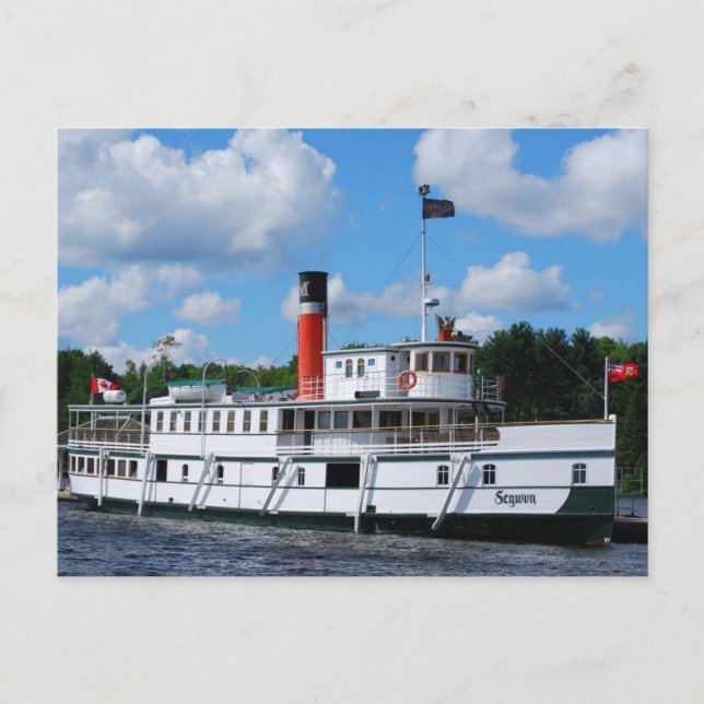 Cartão Postal Barco a vapor Segwun (Frente)