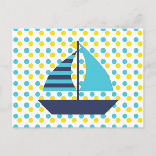 Cartão Postal Barco à Vela