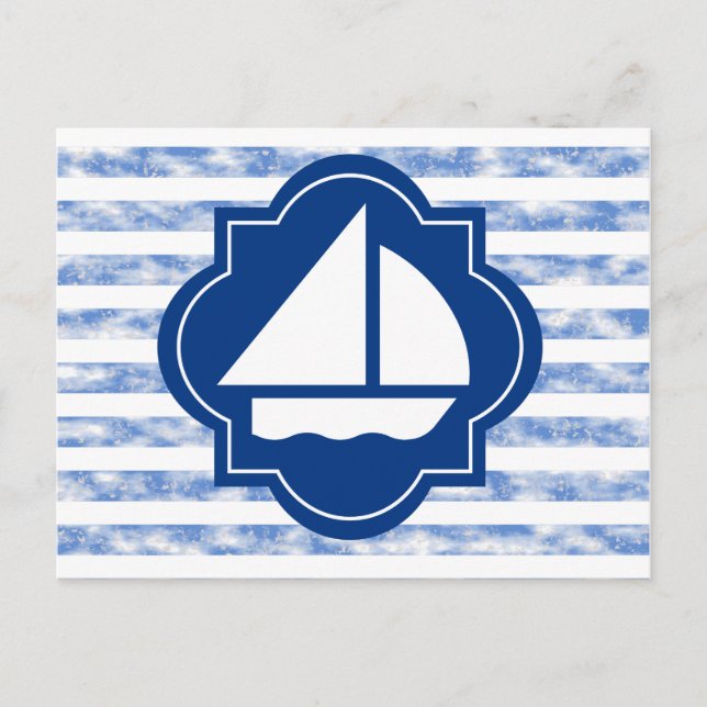 Cartão Postal Barco a Vela (Frente)