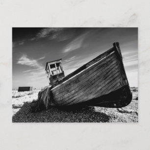 Cartão Postal Barco Abandonado Na Praia De Dungeness
