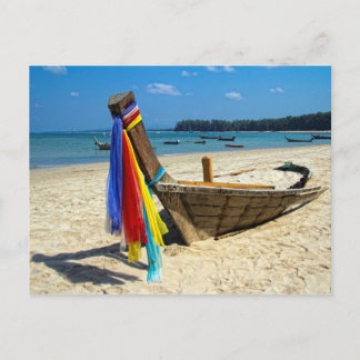 Cartão Postal Barco de Longtail em Tailândia