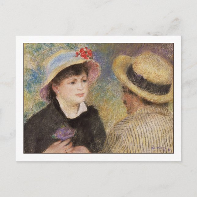 Cartão Postal Barco de Pierre Auguste Renoir (Frente)