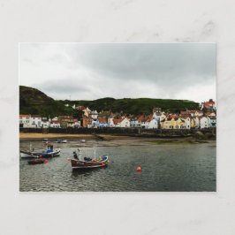 Cartão Postal Barco em Staithes
