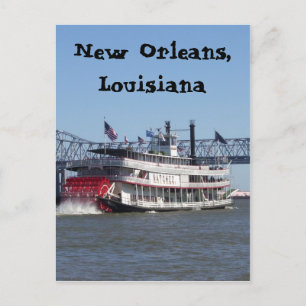 Cartão Postal Barco fluvial em Nova Orleans