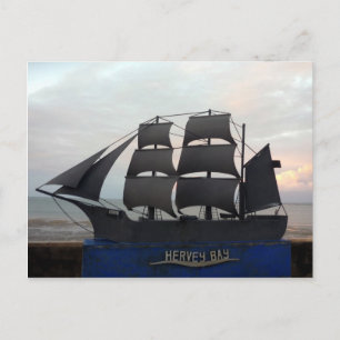 Cartão Postal barco hervey bay