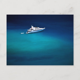 Cartão Postal Barco na Baía de Magens, Rua Thomas, Ilha Virgem
