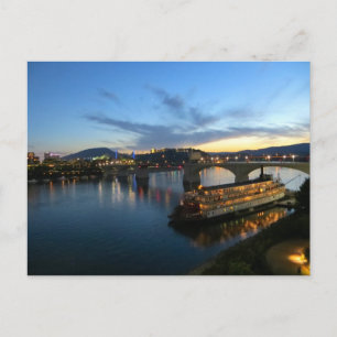 Cartão Postal Barco no rio