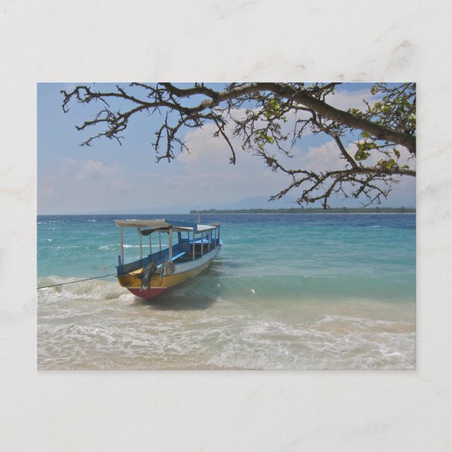 Cartão Postal Barco nos trópicos (Frente)