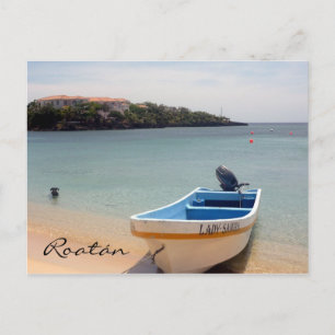 Cartão Postal barco roatán