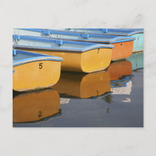 Cartão Postal barcos a remo em Henley-on-Thames no rio Tâmisa,