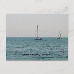 Cartão Postal Barcos à vela no Lago Ontário
