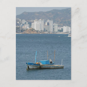 Cartão Postal Barcos Acapulco 2