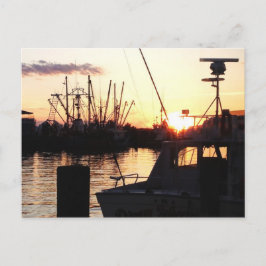 Cartão Postal Barcos ao Sol