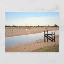 Cartão Postal Barcos com Mudflats