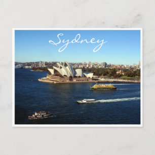 Cartão Postal barcos da ópera de sydney