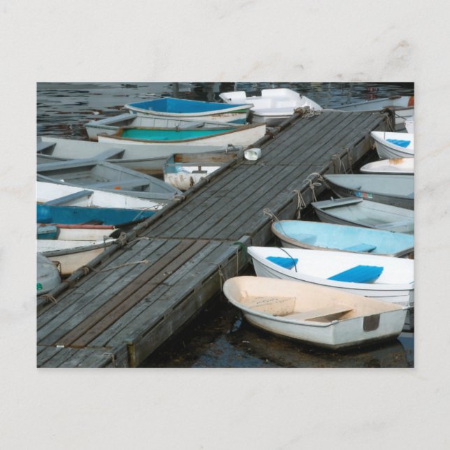 Cartão Postal Barcos de Linha em Pata (Frente)