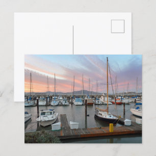 Cartão Postal Barcos de marina