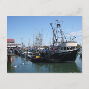 Cartão Postal Barcos De Pesca