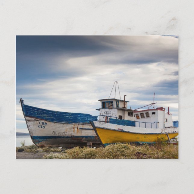 Cartão Postal Barcos de pesca (Frente)
