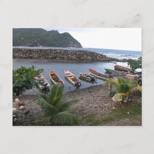 Cartão Postal Barcos de Pesca (Frente)