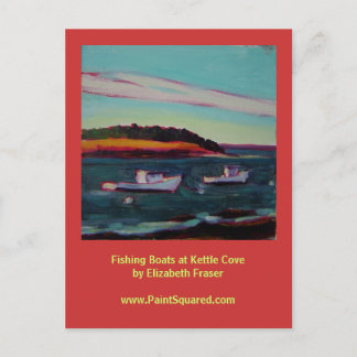 Cartão Postal Barcos de Pesca: Kettle Cove