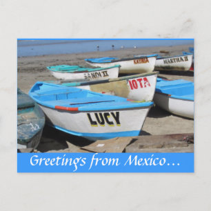 Cartão Postal Barcos De Pesca Mazatlan