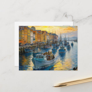 Cartão Postal Barcos De Pesca Que Saem Do Porto, Claude Monet, S