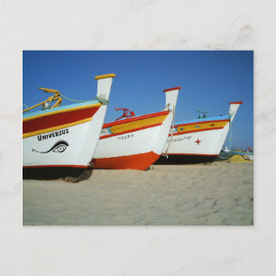 Cartão Postal Barcos de pesca tradicionais portugueses no Algarv