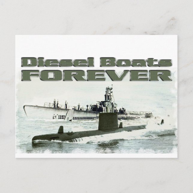 Cartão Postal Barcos Diesel para sempre (Frente)