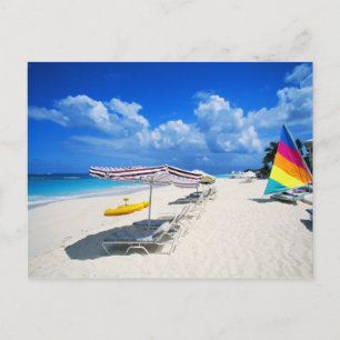 Cartão Postal Barcos E Câmaras De Praia