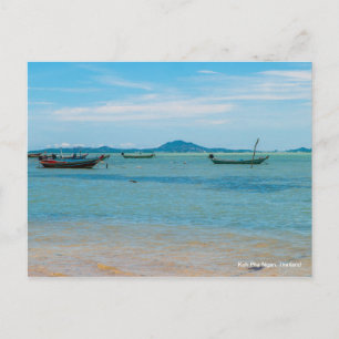 Cartão Postal Barcos em Koh Phangan