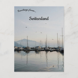 Cartão Postal Barcos em Zug Suíça