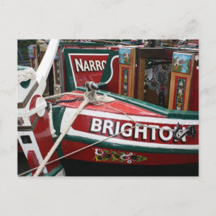 Cartão Postal Barcos estreitos