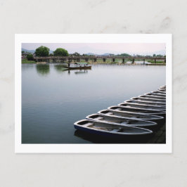 Cartão Postal Barcos-Linha: Arashiyama, Cartão-Postal de Quioto