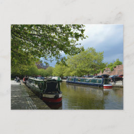Cartão Postal Barcos no canal, Castlefield Manchester