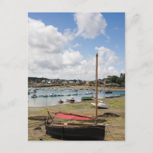 Cartão Postal Barcos Pequenos Ploumanac'H, França